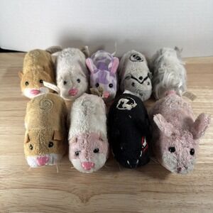 Lot of 9 Zhu Zhu Pets Hamsters Zuzu Animated Animals untested Not Tested As Is